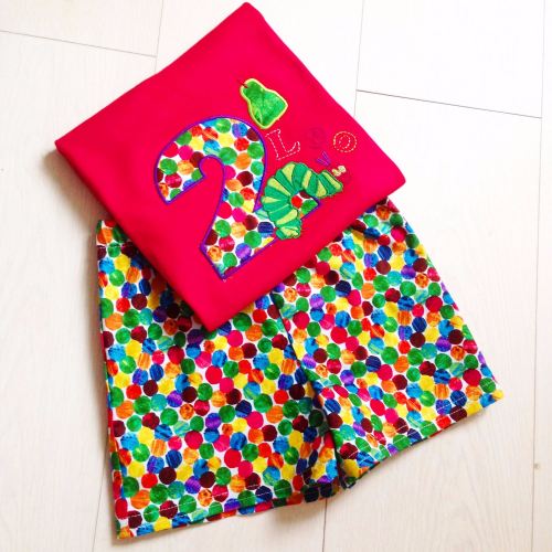 Personalised The Very Hungry Caterpillar T-shirt & Shorts Set