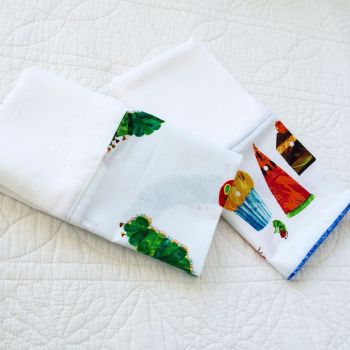 The very hungry caterpillar muslin square set 