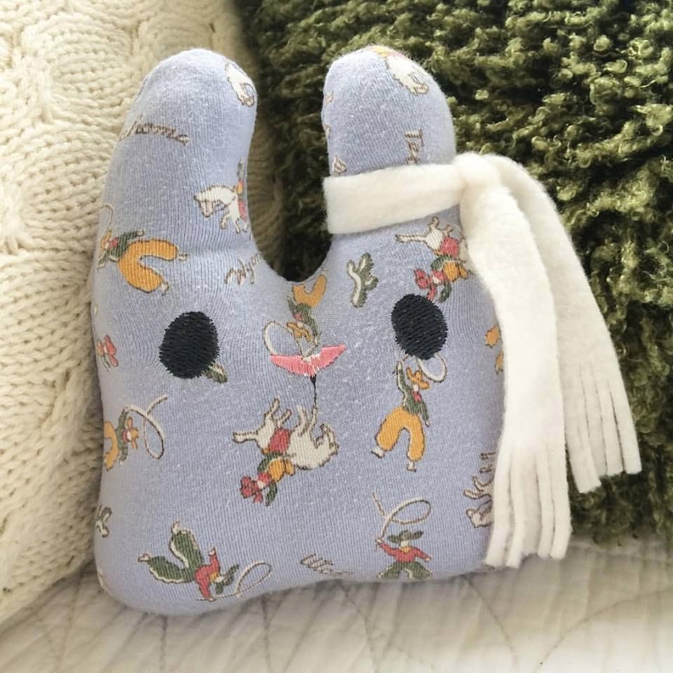 Keepsake bunny from your baby blanket