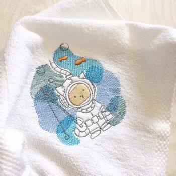 Personalised underwater kitty baby flannel
