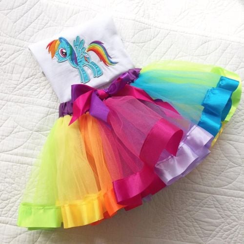 My Little Pony Rainbow Dash tutu and onesie vest set or T shirt