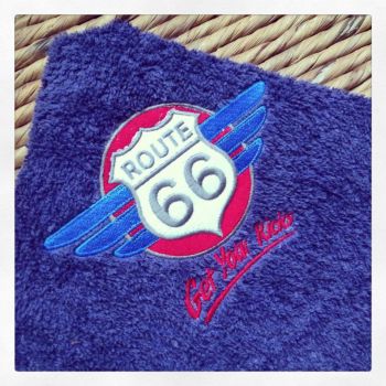 Route 66 T towel hand towel 