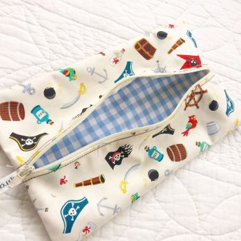 Pirate nautical wet wipe bag 