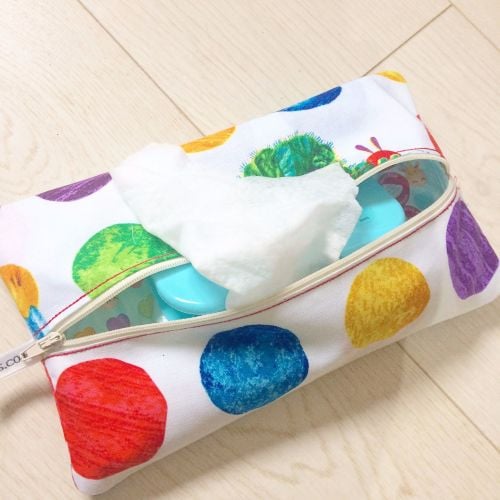 The very hungry caterpillar wet wipe bag