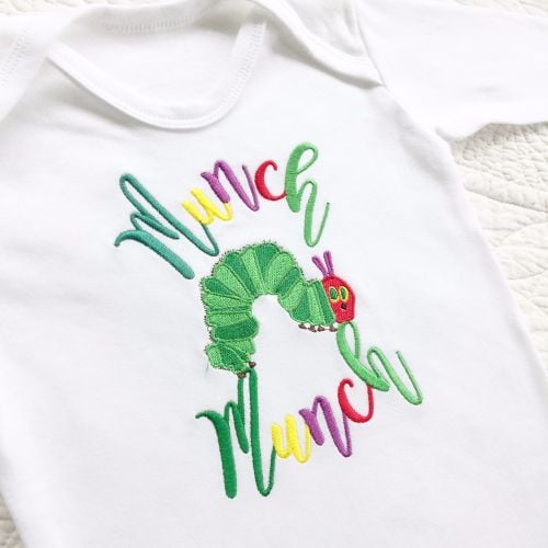 The very hungry caterpillar Munch Munch babygrow sleepsuit