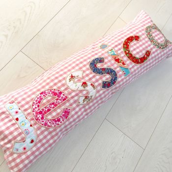 Personalised appliqued name  cushion 