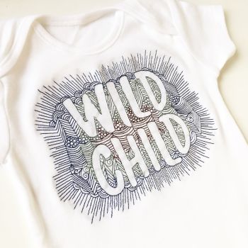 Wild child baby onesie vest 
