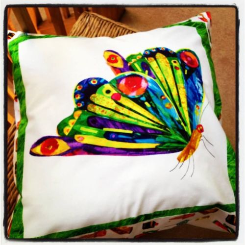The very hungry caterpillar cot quilt blanket playmat ( butterfly panel )