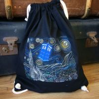 Doctor Who Starry Night drawstring bag
