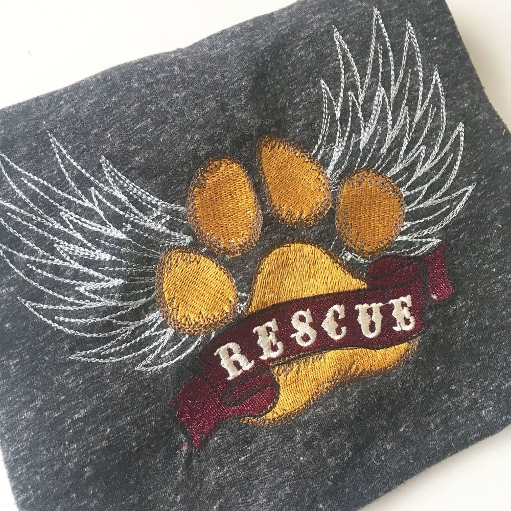 Rescue dog fundraising ADULT T shirt 