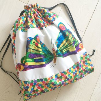 The Very Hungry Caterpillar butterfly toy/laundry/book bag/story sack