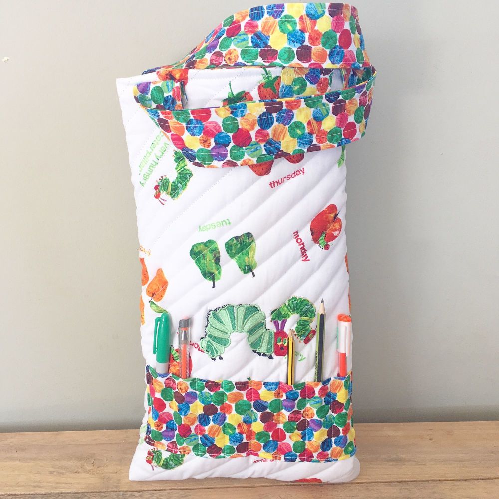 The very hungry caterpillar colouring book tote bag book bag