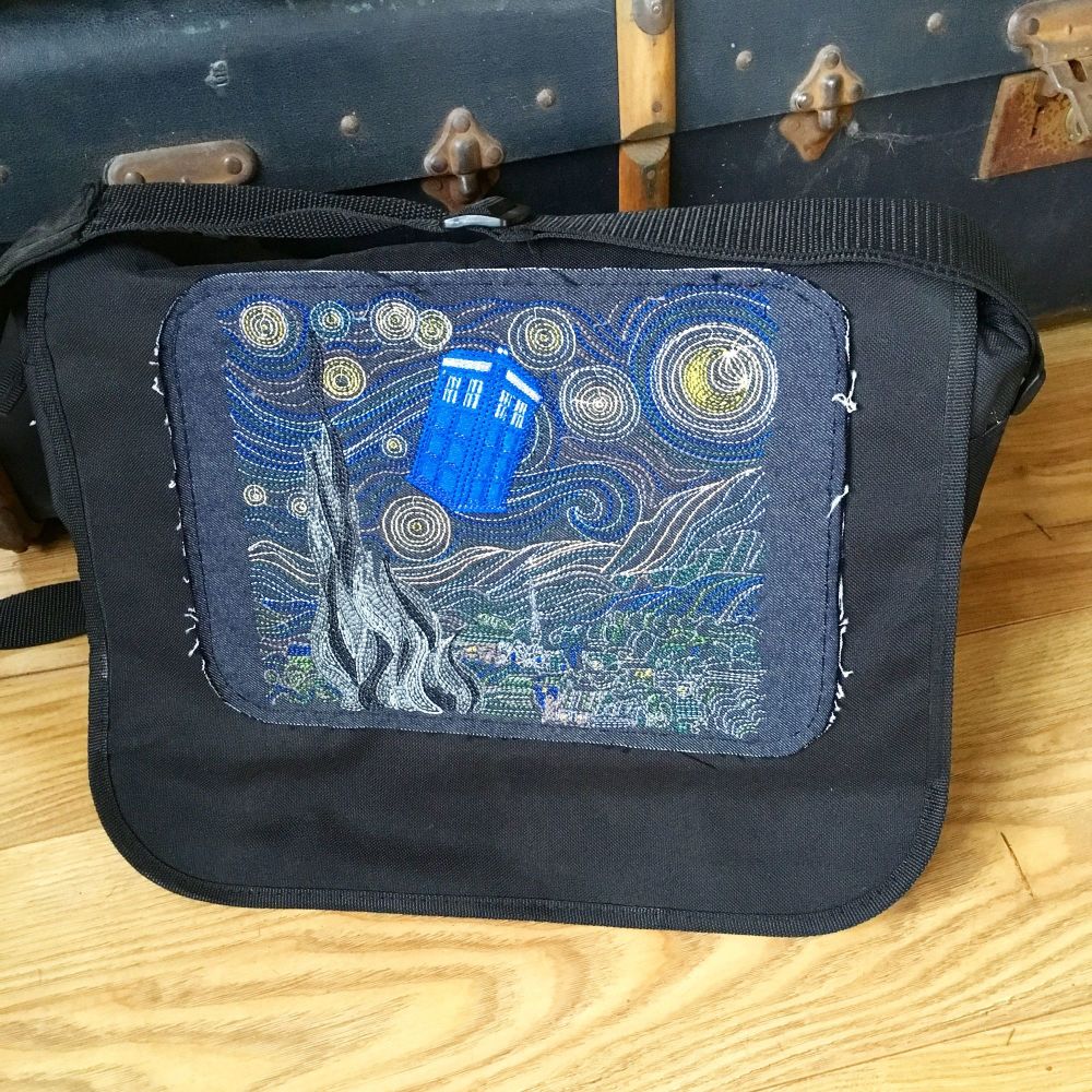 dr who messenger bag