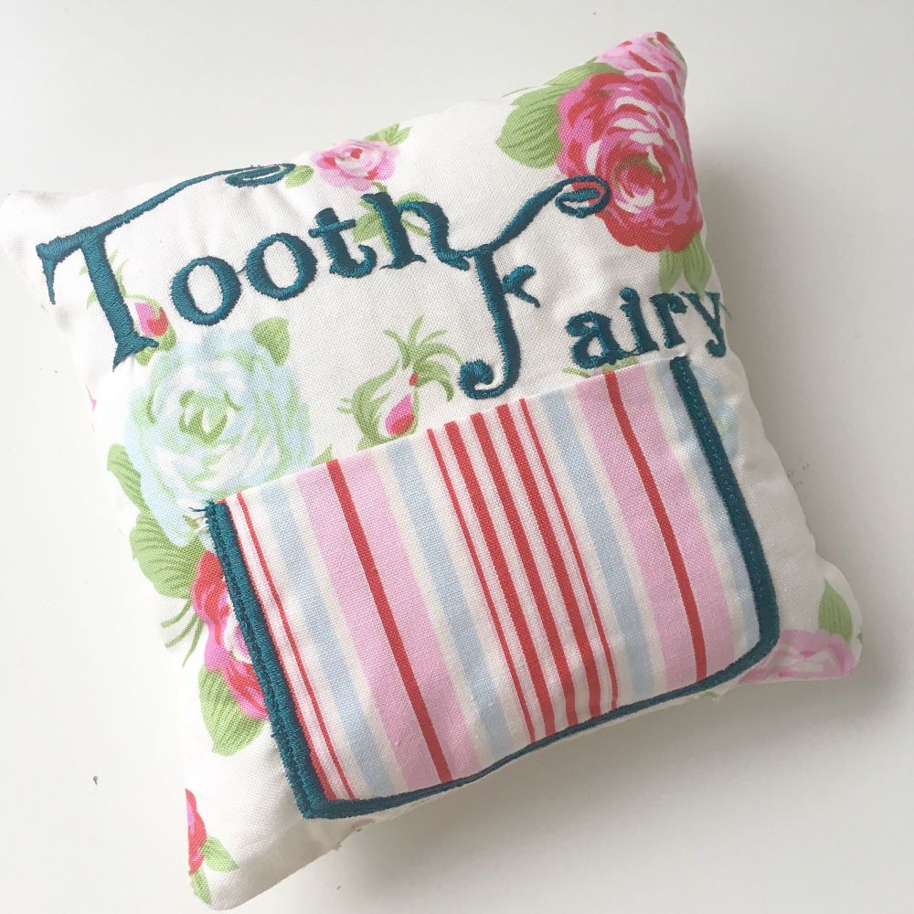 personalised vintage rose tooth fairy pillows 