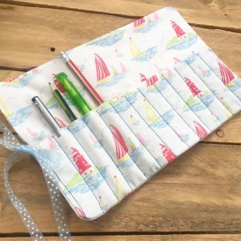 Cath Kidston boats fabric pencil roll