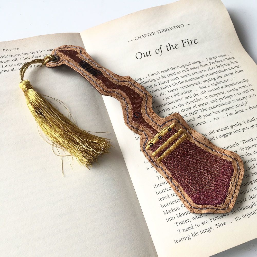 Magical wizard Broomstick Bookmark