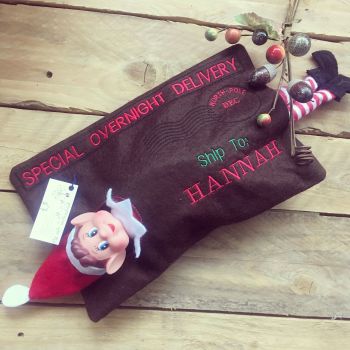 Christmas Personalised Elf on the shelf delivery envelope