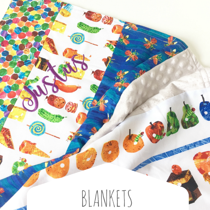 The Very Hungry Caterpillar  Baby Blankets