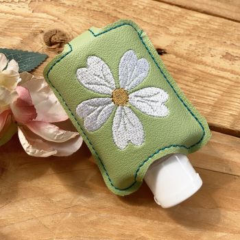 Pink daisy  hand  sanitiser holder