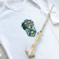 Slytherin Harry Potter babygrow sleepsuit by Jellibabies