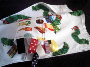 The very hungry caterpillar encore pram blanket & free taggy blanket set