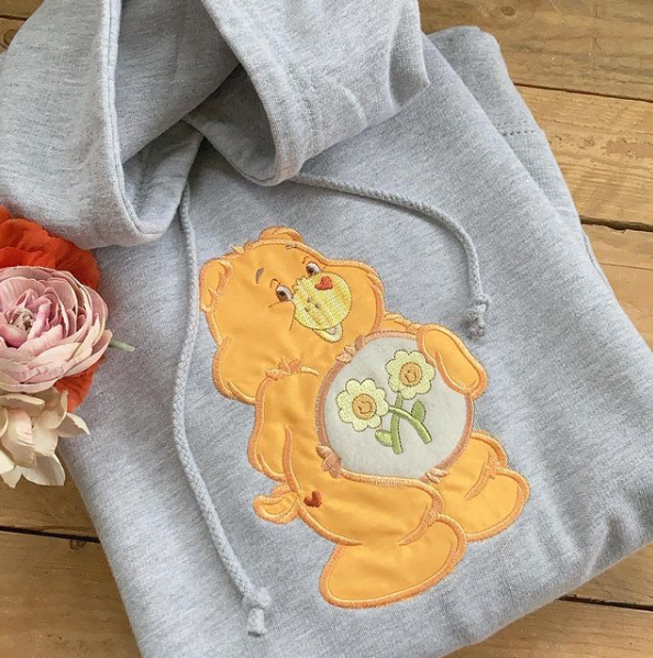 Embroidered Care Bear Hoodie