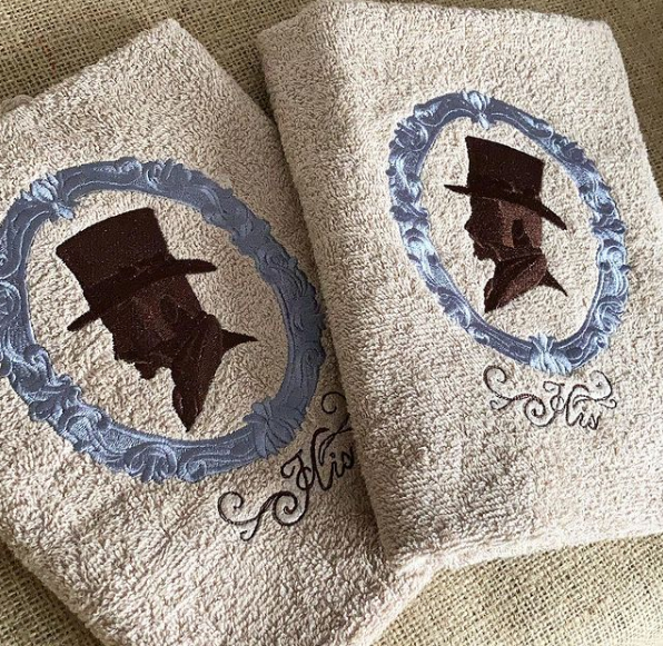 His and His wedding hand towels