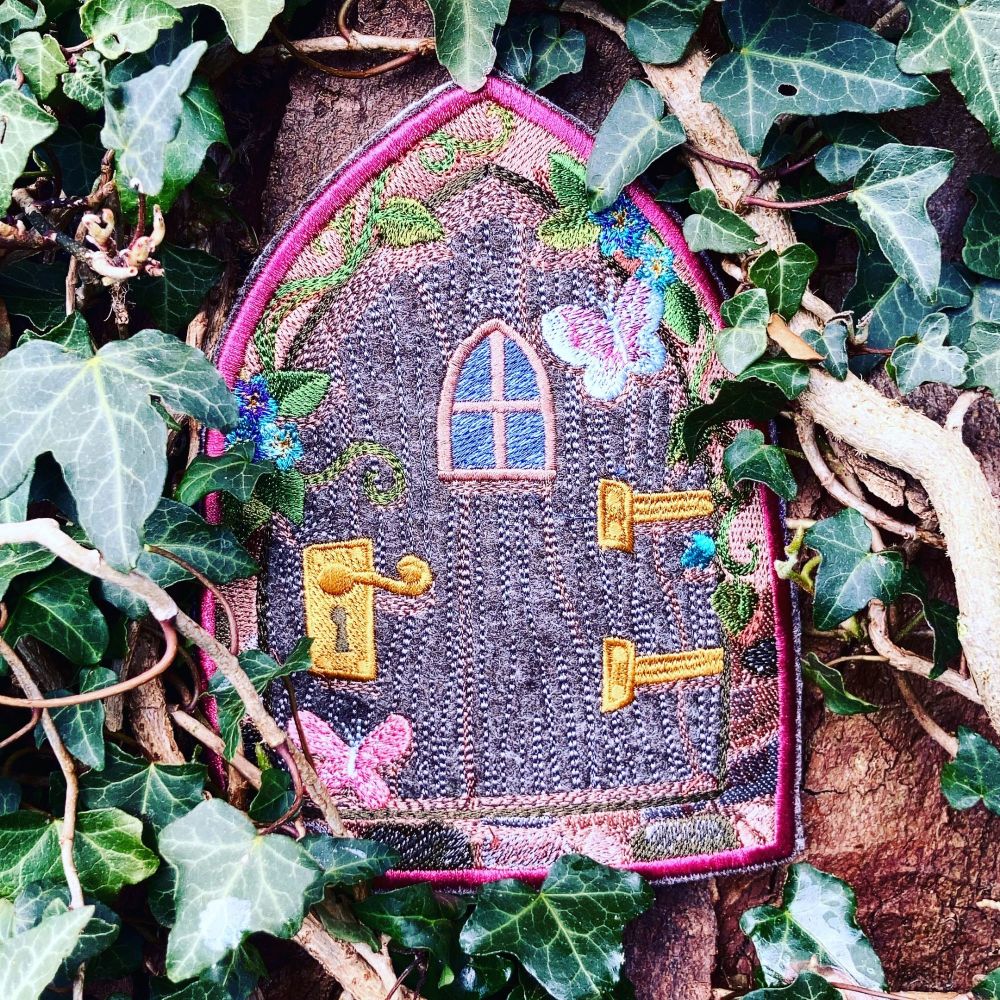 Embroidered  fairy door