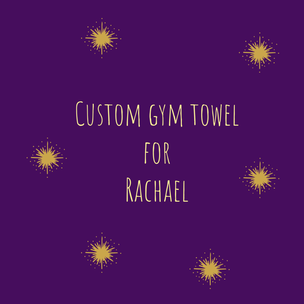Personalised gym towel