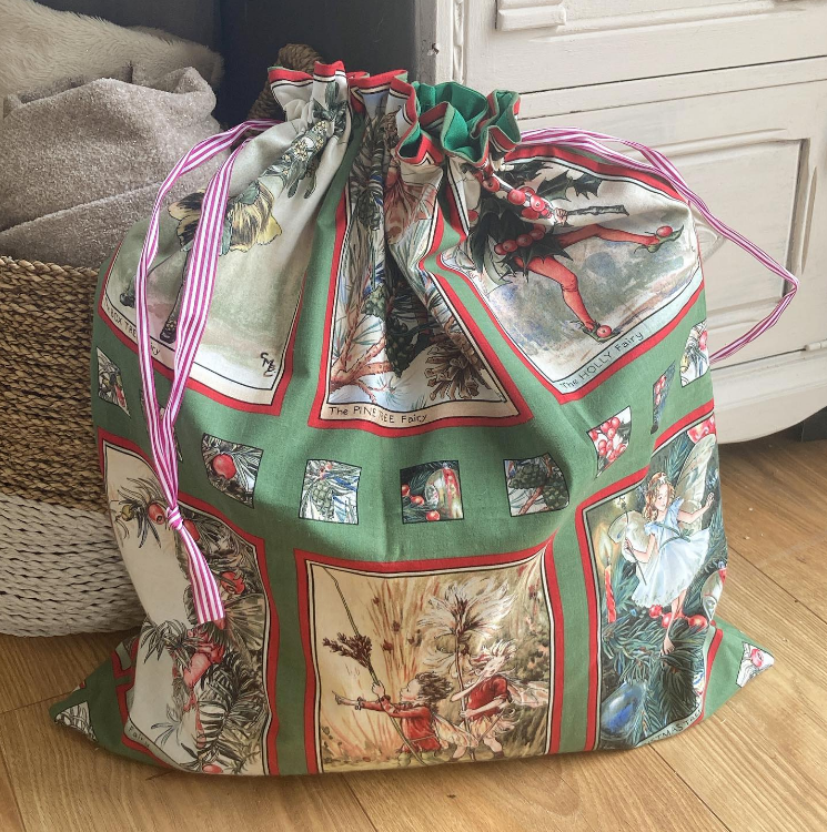  Giant christmas flower fairy  stocking sack