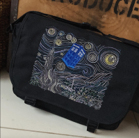 Doctor Who Starry Night messenger bag