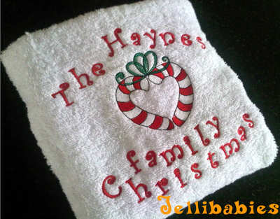 The ......Family christmas hand towel