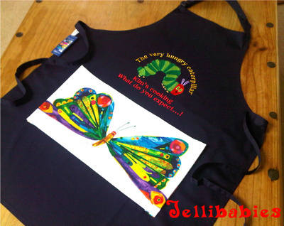 Personalised Adult The very hungry caterpillar apron 