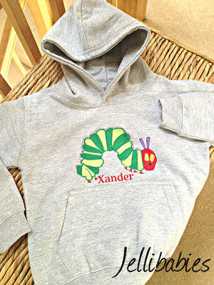 The very hungry caterpillar personalised hoodie