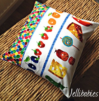 The very hungry caterpillar  cushion cover  16" x 16"
