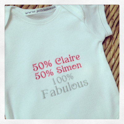 personalised newborn onesie