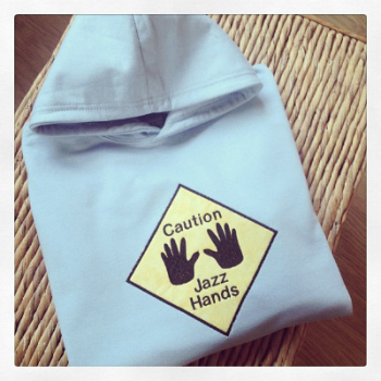 Caution Jazz Hands dancers hoody