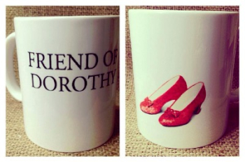Friends of dorothy ruby slippers mug