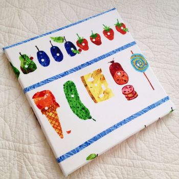 The very hungry caterpillar children's canvas picture