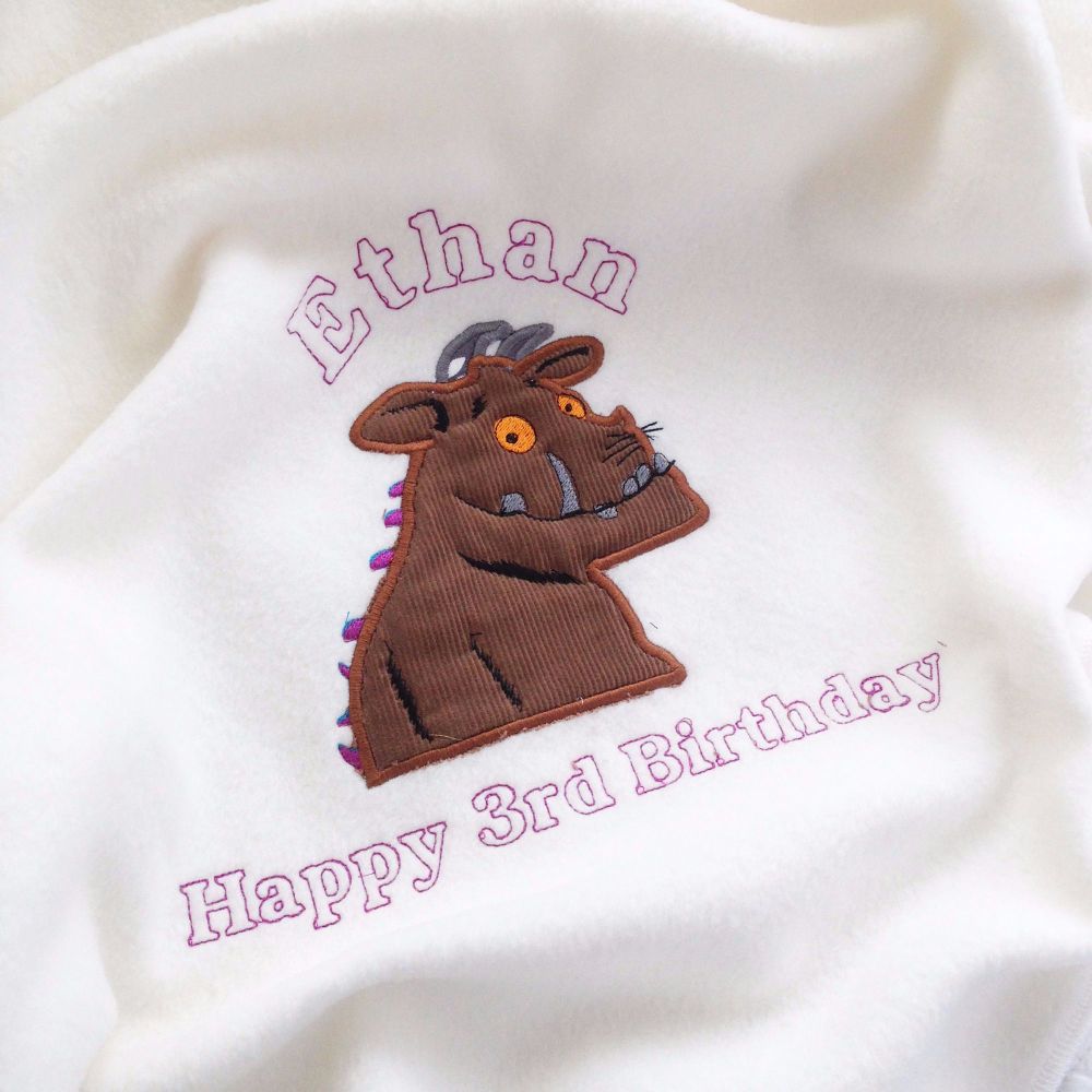 The Gruffalo  personalised cot blanket