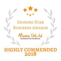 Shining Star Business Awards Mums UnLtd Highly Commended 2018