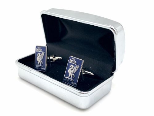 Indefatigable old boys association cuff links in presentation box colour bl