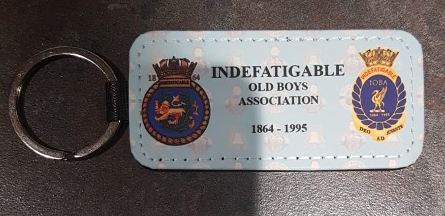 Key Ring Indefatigable 1864 & IOBA leather collected