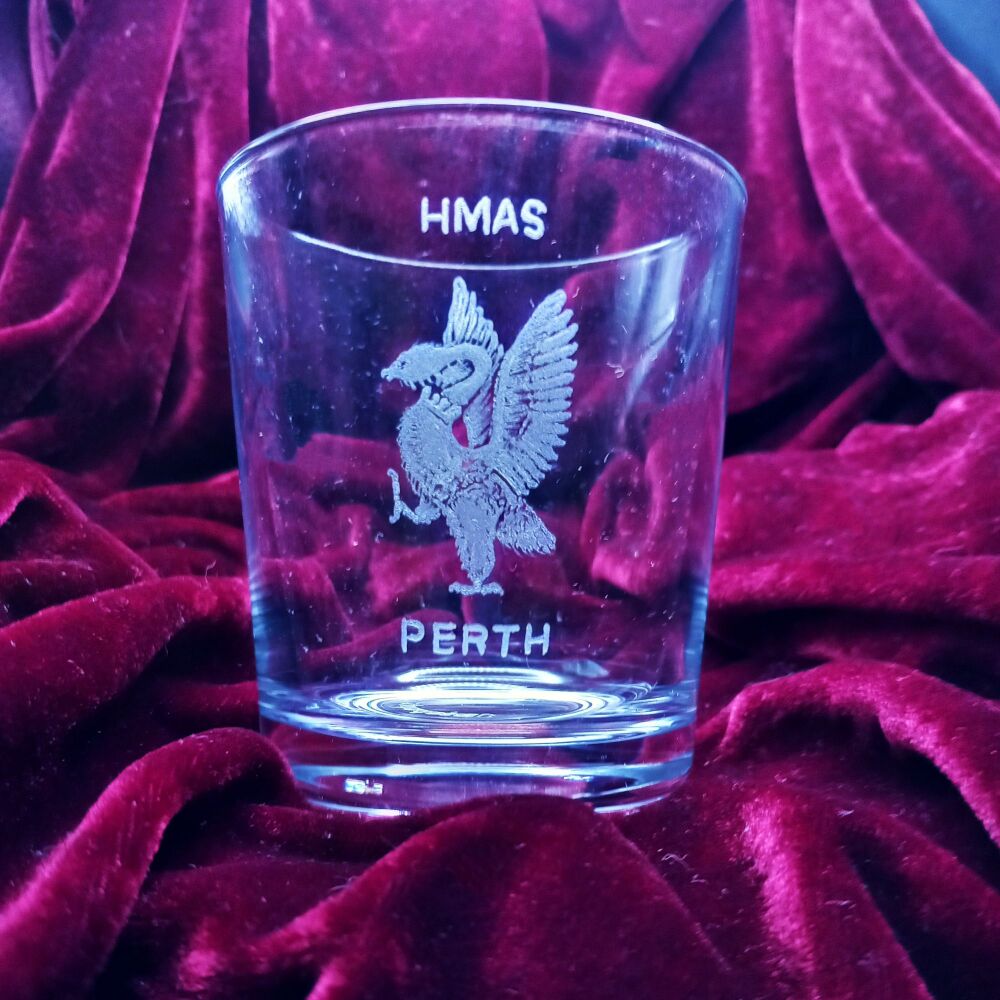 C. Other badges on discontinued mixer glass HMAS PERTH