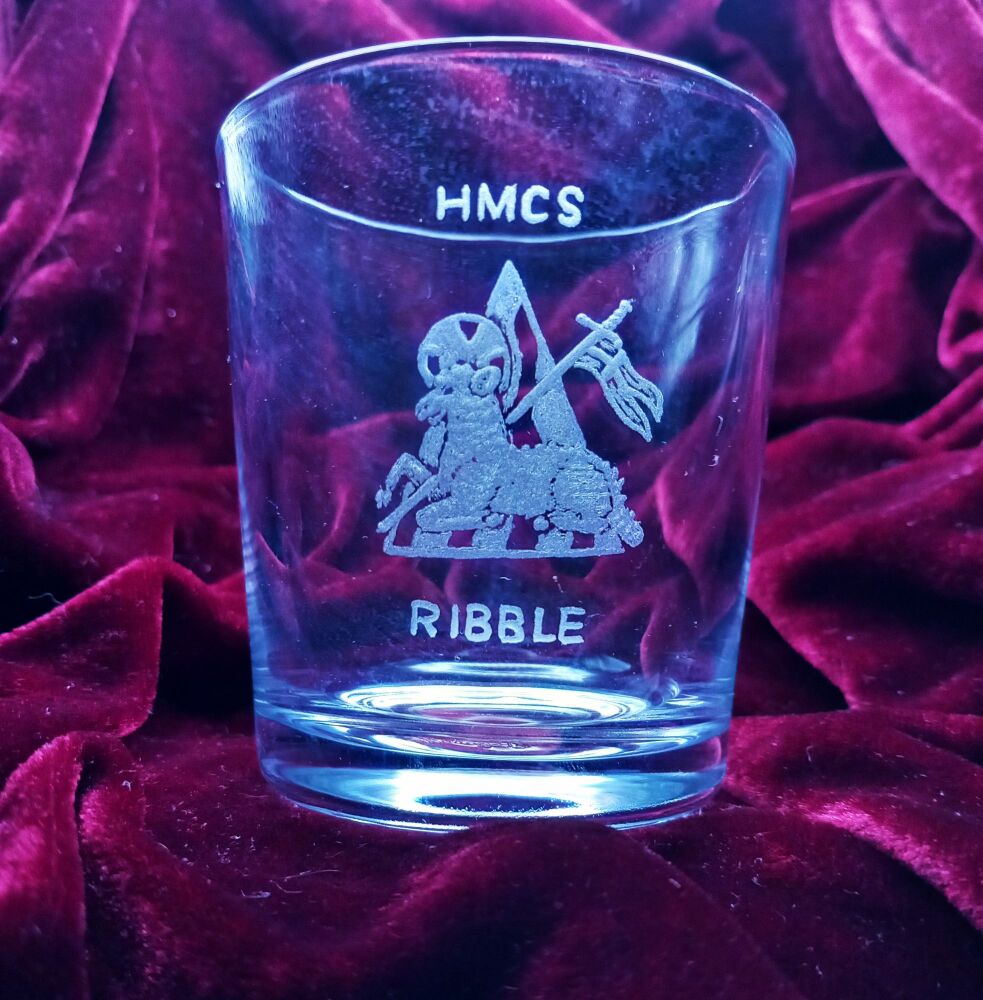 C. Other badges on discontinued mixer glass HMCS Ribble