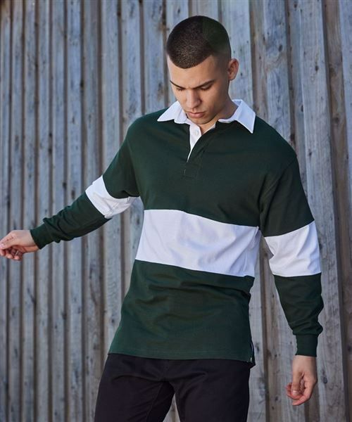 Badged Indefatigable rugby shirt FR07M panelled POSTED NATIONALLY UK