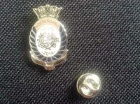 Badge Indefatigable OBA 150 years stud pin lapel badge POSTED NATIONALLY UK