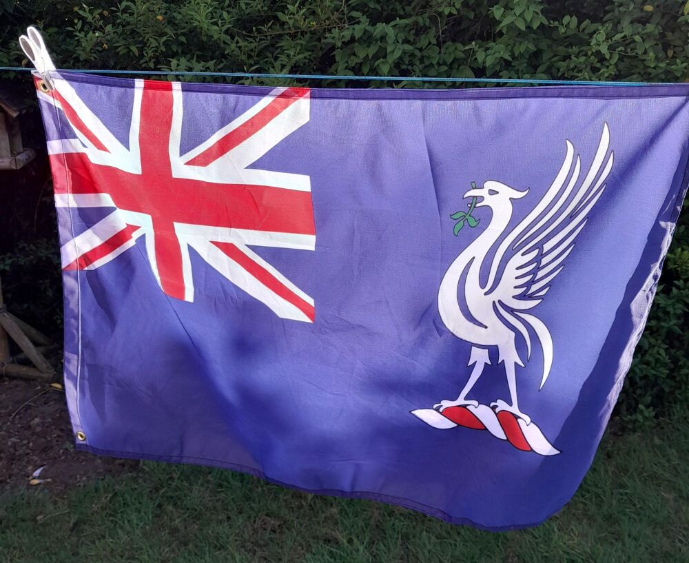 Training ship Indefatigable blue ensign 3ft x 2ft POSTED UK ONLY