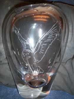 OWL ON DARTINGTON CRYSTAL 2