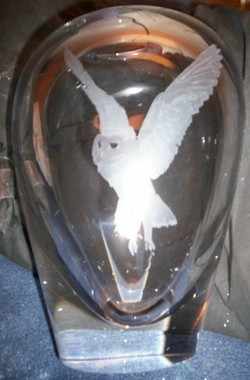 OWL ON DARTINGTON CRYSTAL 3